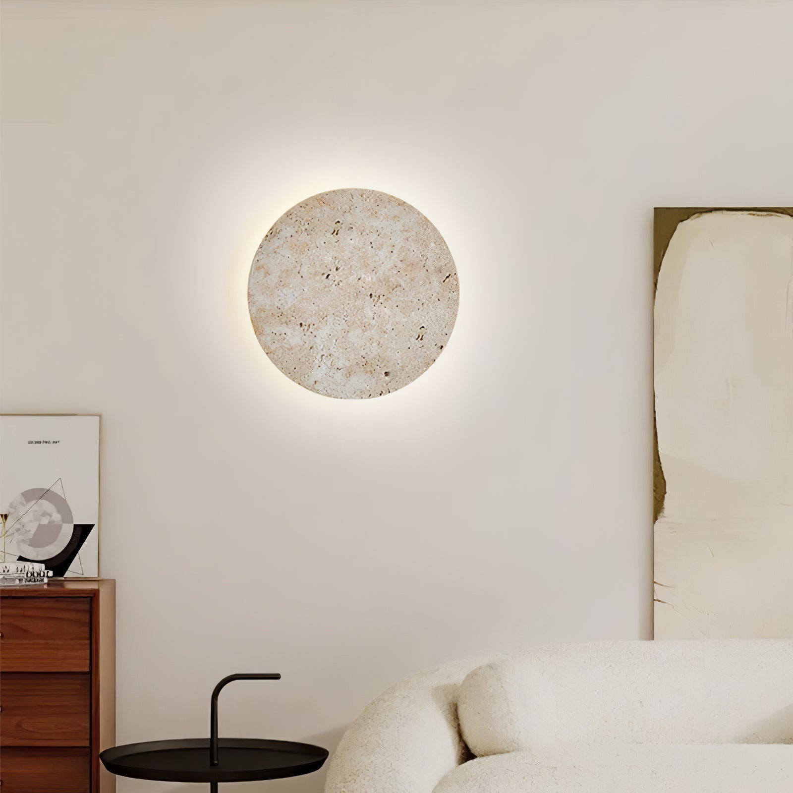 Aurzoren Minimalist Travertine Wall Light - Letslighting