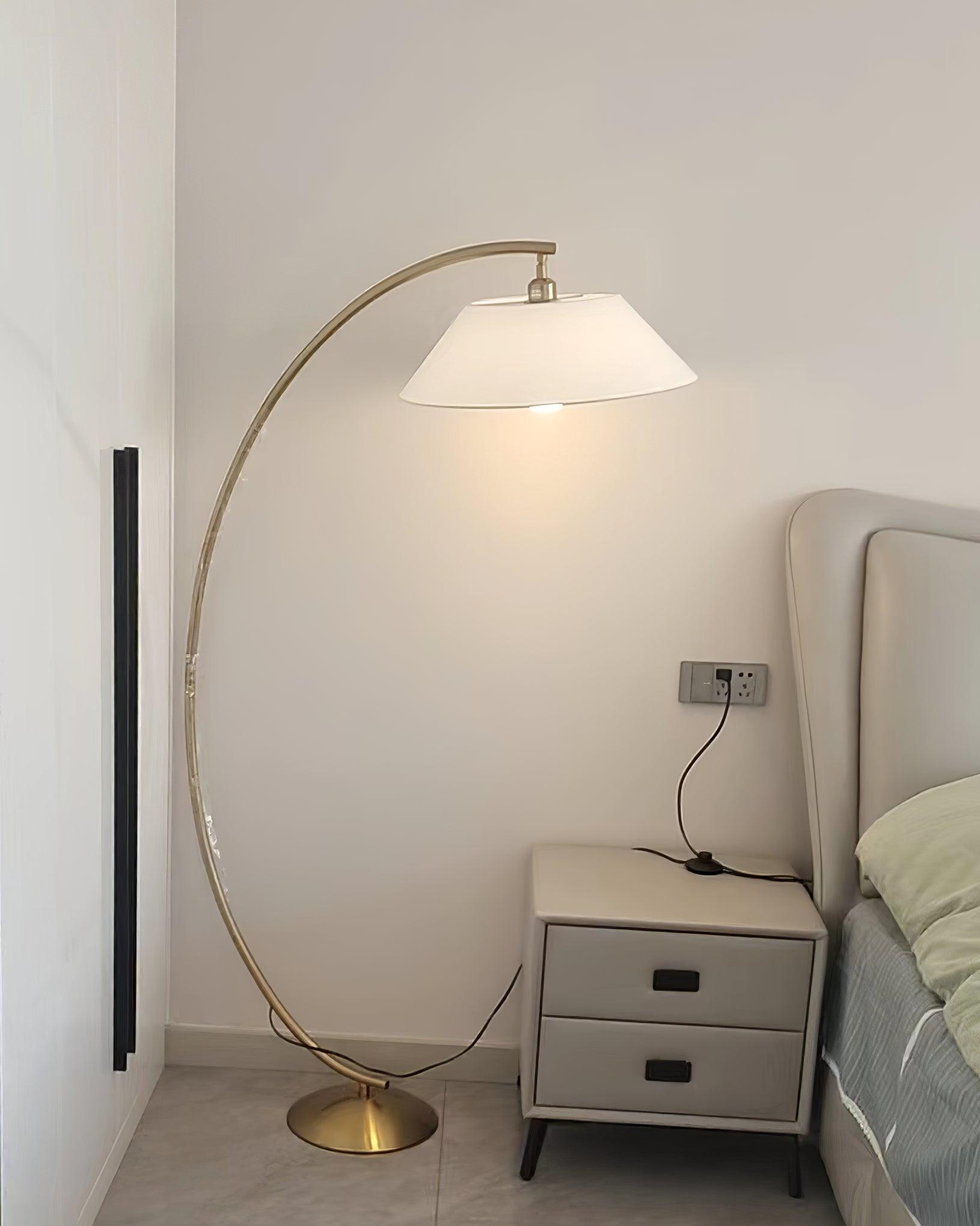 Varnan Steel Fabric Floor Lamp - Letslighting