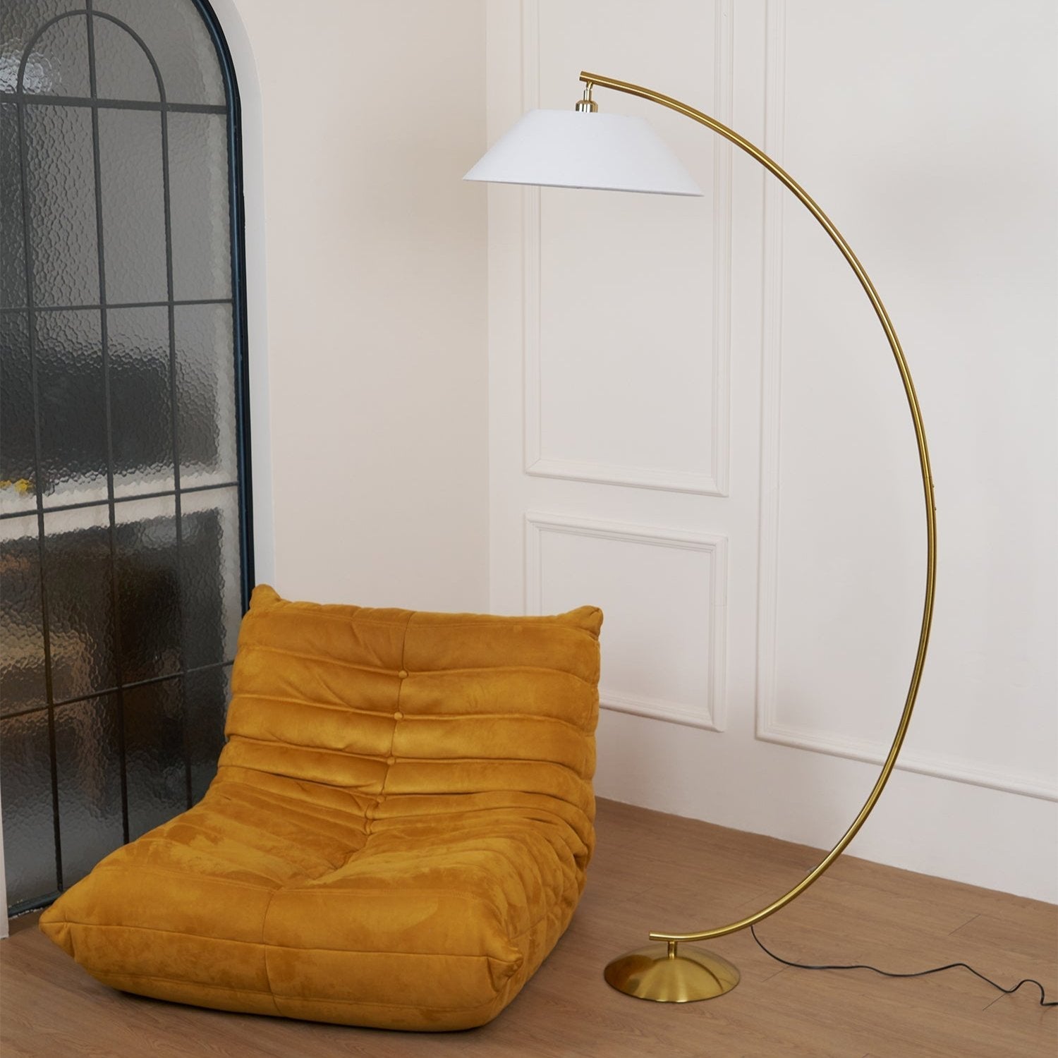 Varnan Steel Fabric Floor Lamp - Letslighting
