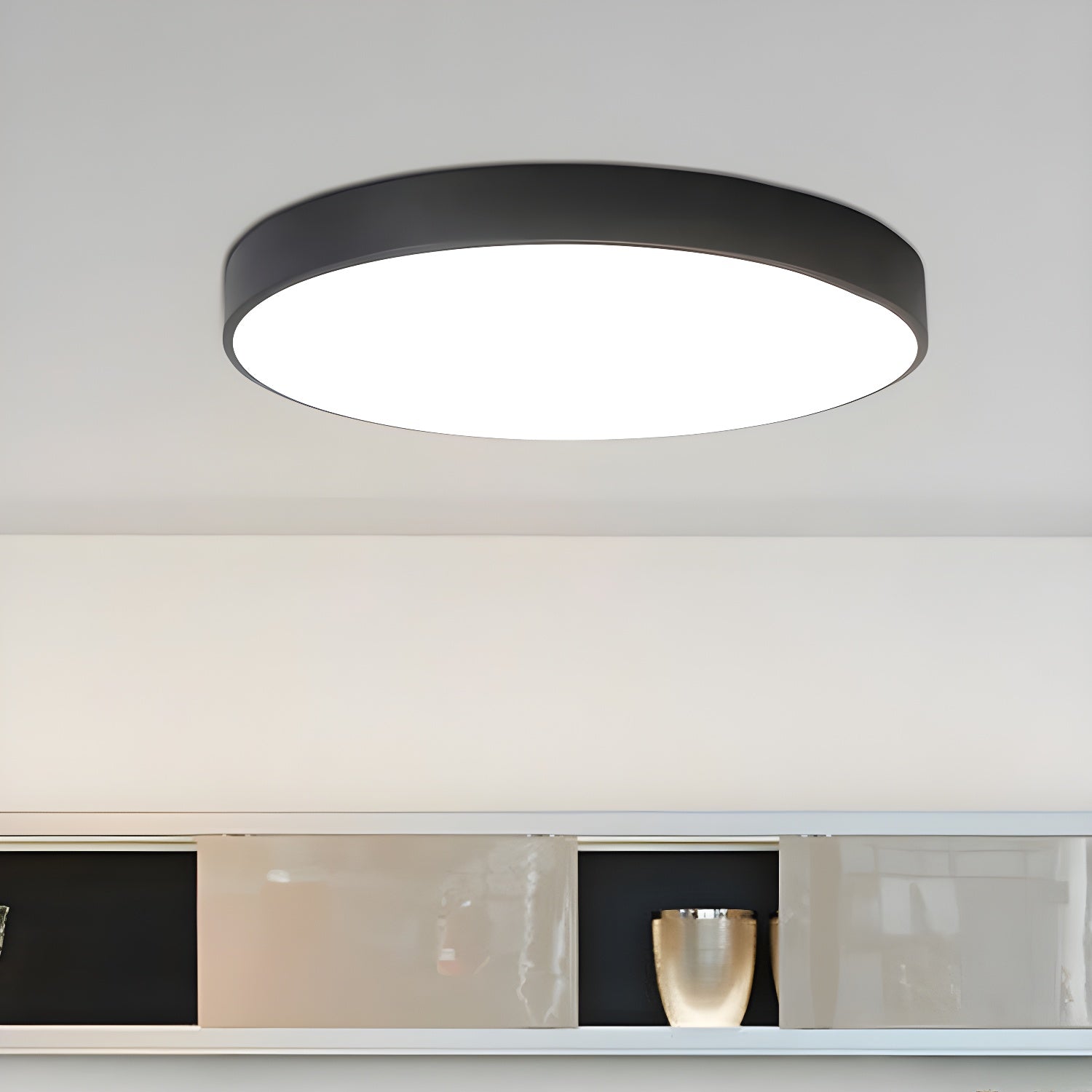Izoriel Modern Minimalist Circular Slimline Ceiling Light - Letslighting