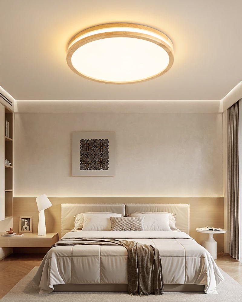 Nysilos Modern Minimalist Wood Ceiling Light - Letslighting