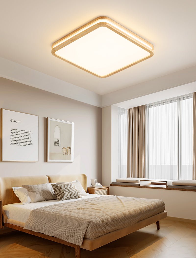 Nysilos Modern Minimalist Wood Ceiling Light - Letslighting