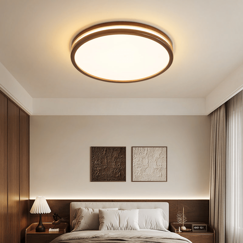 Nysilos Modern Minimalist Wood Ceiling Light - Letslighting