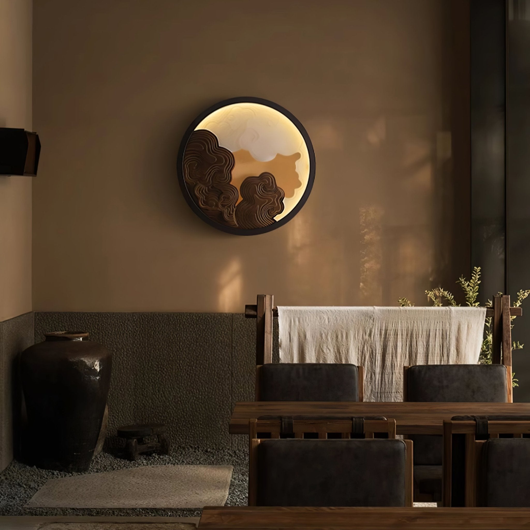 Cirrus Modern Wood & Acrylic Wall Light