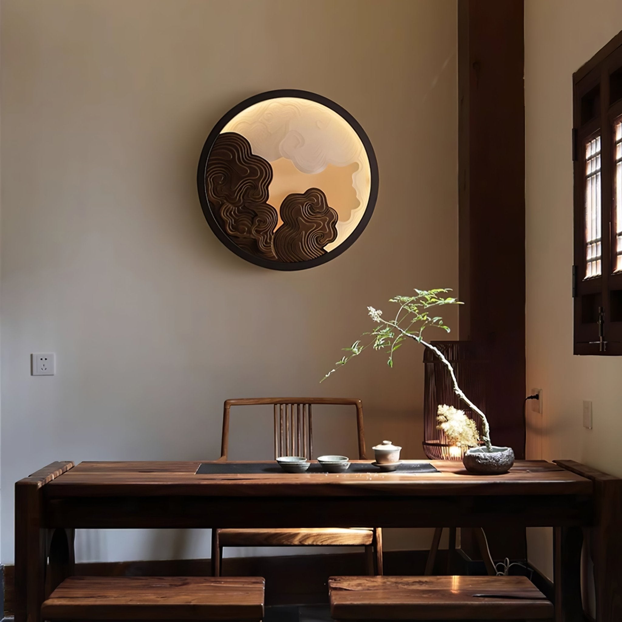 Cirrus Modern Wood & Acrylic Wall Light