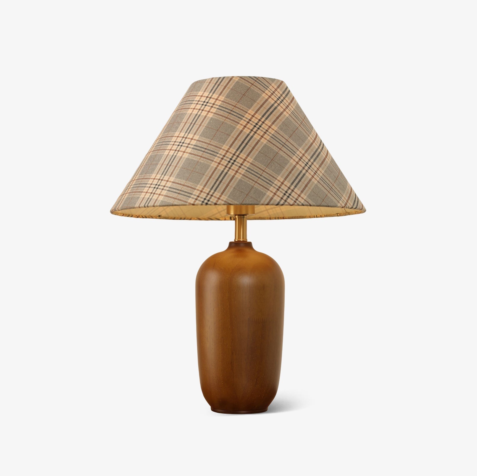 Sienna Wood & Fabric Classic Table Lamp - Letslighting