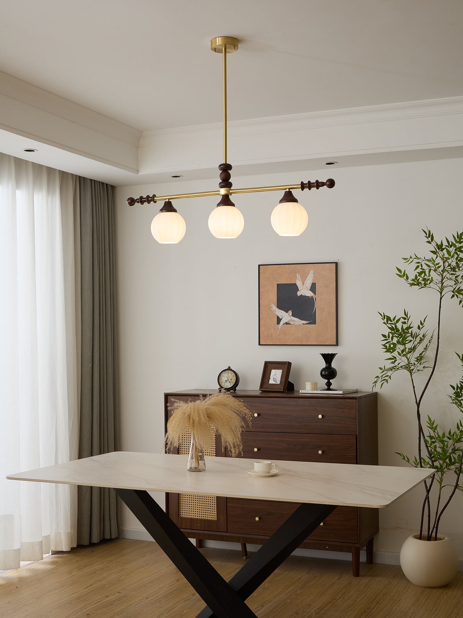 Vosole Traditional Elegance Vintage Wood Chandelier - Letslighting