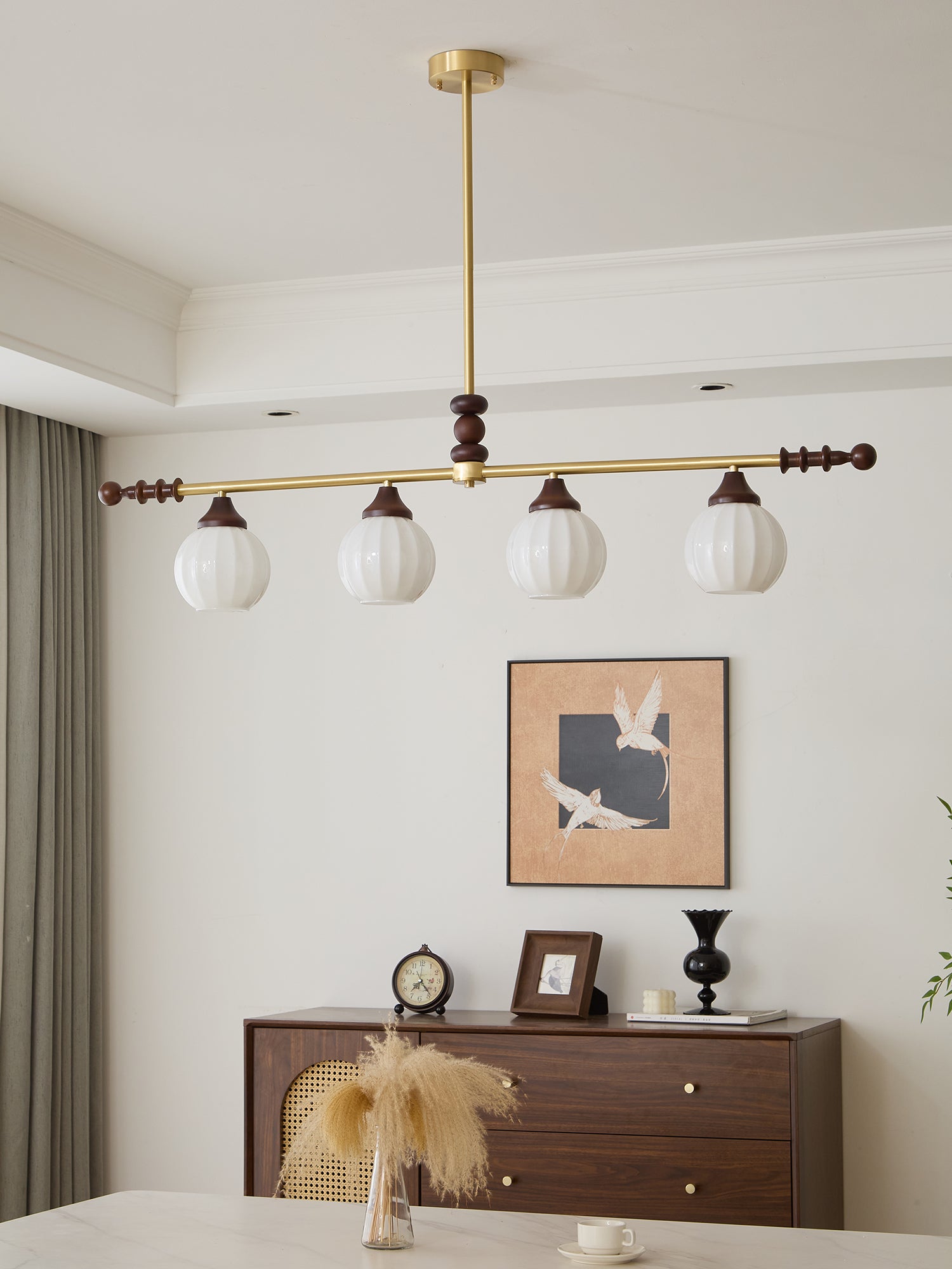Vosole Traditional Elegance Vintage Wood Chandelier - Letslighting