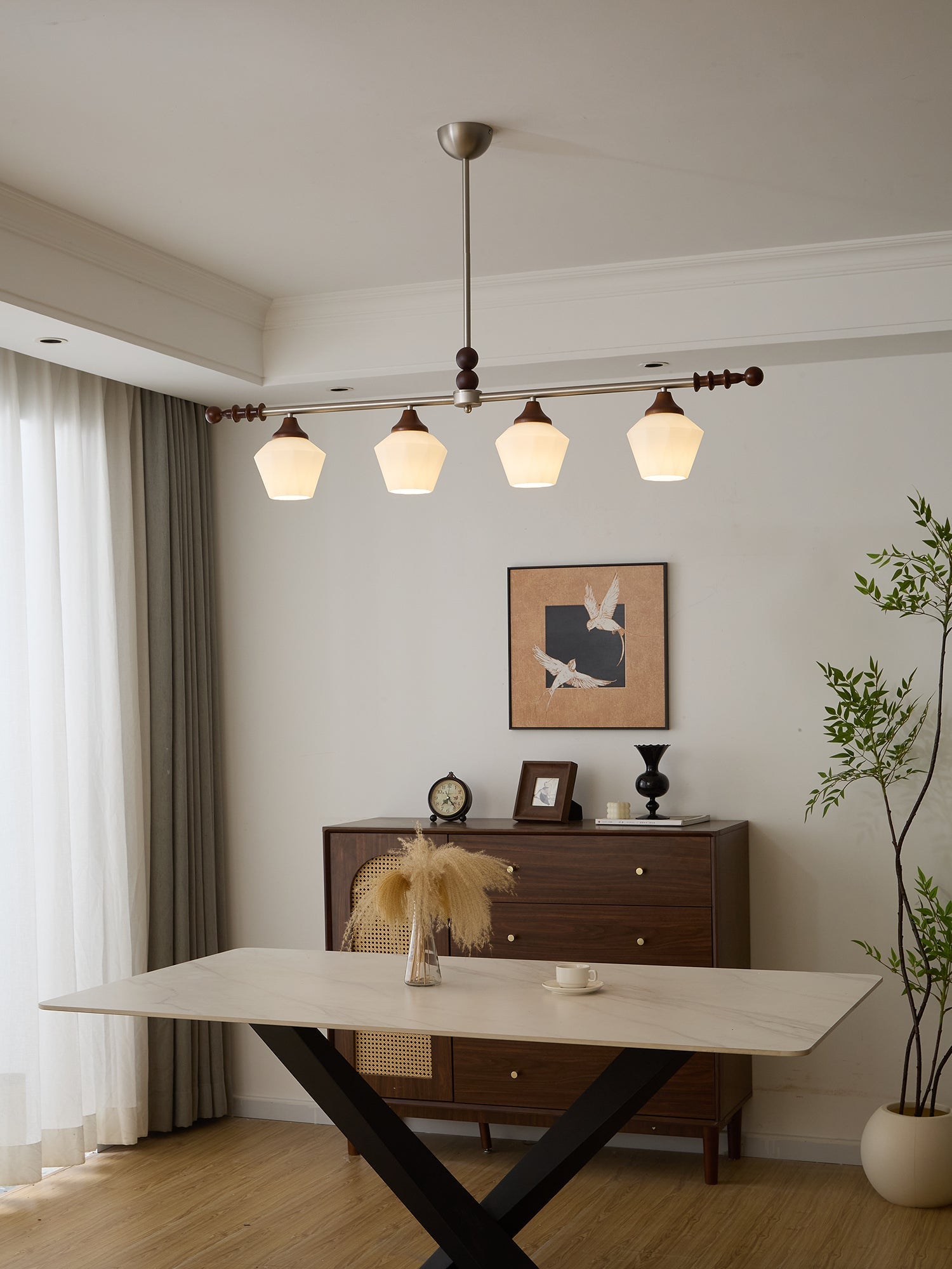 Vosole Traditional Elegance Vintage Wood Chandelier - Letslighting