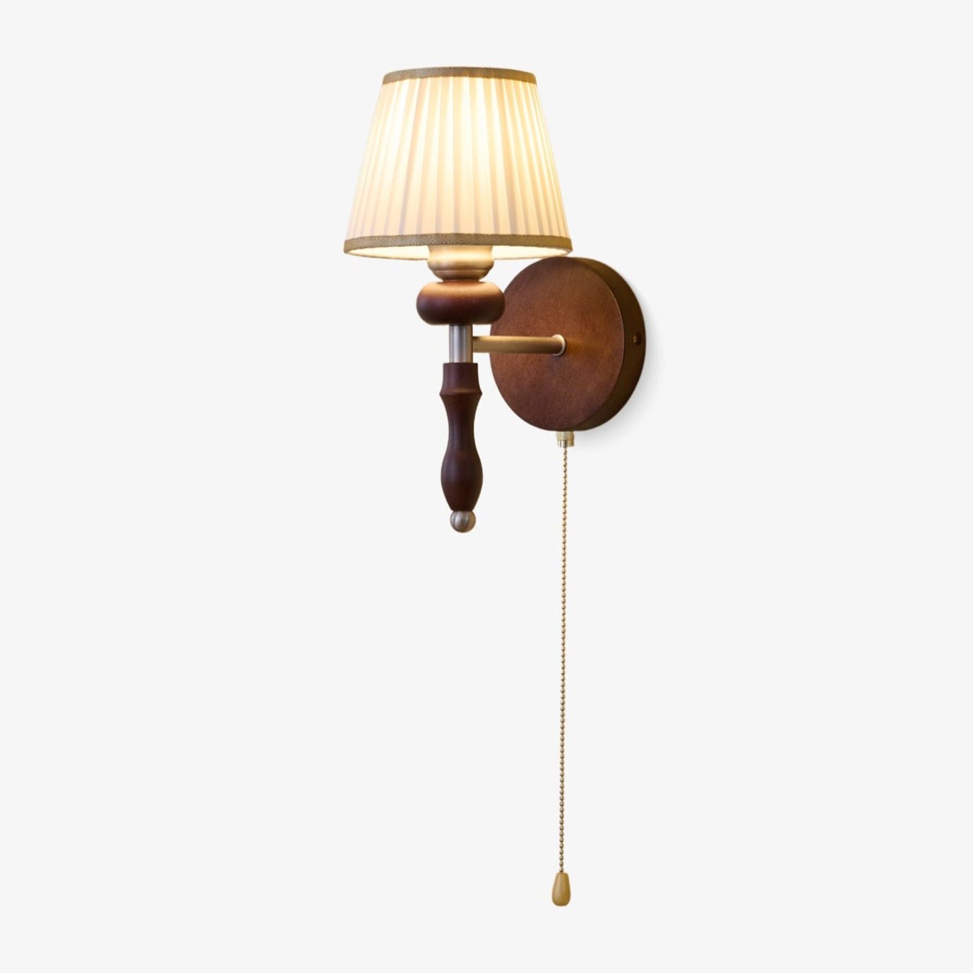 Eshae Premium Nordic Art Fabric Wood Wall Lamp - Letslighting