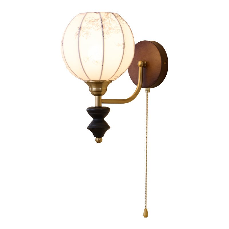 Eshae Premium Nordic Art Fabric Wood Wall Lamp - Letslighting
