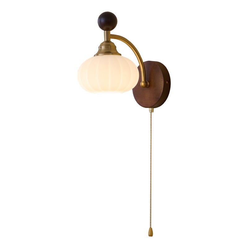 Eshae Premium Nordic Art Fabric Wood Wall Lamp - Letslighting