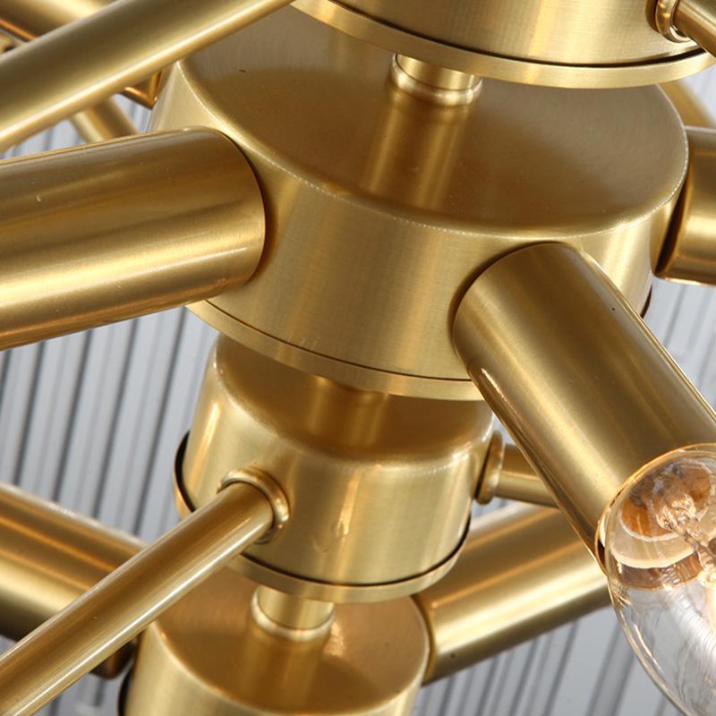 Lustra Chandelier Glass Rod Wave Shape - Letslighting