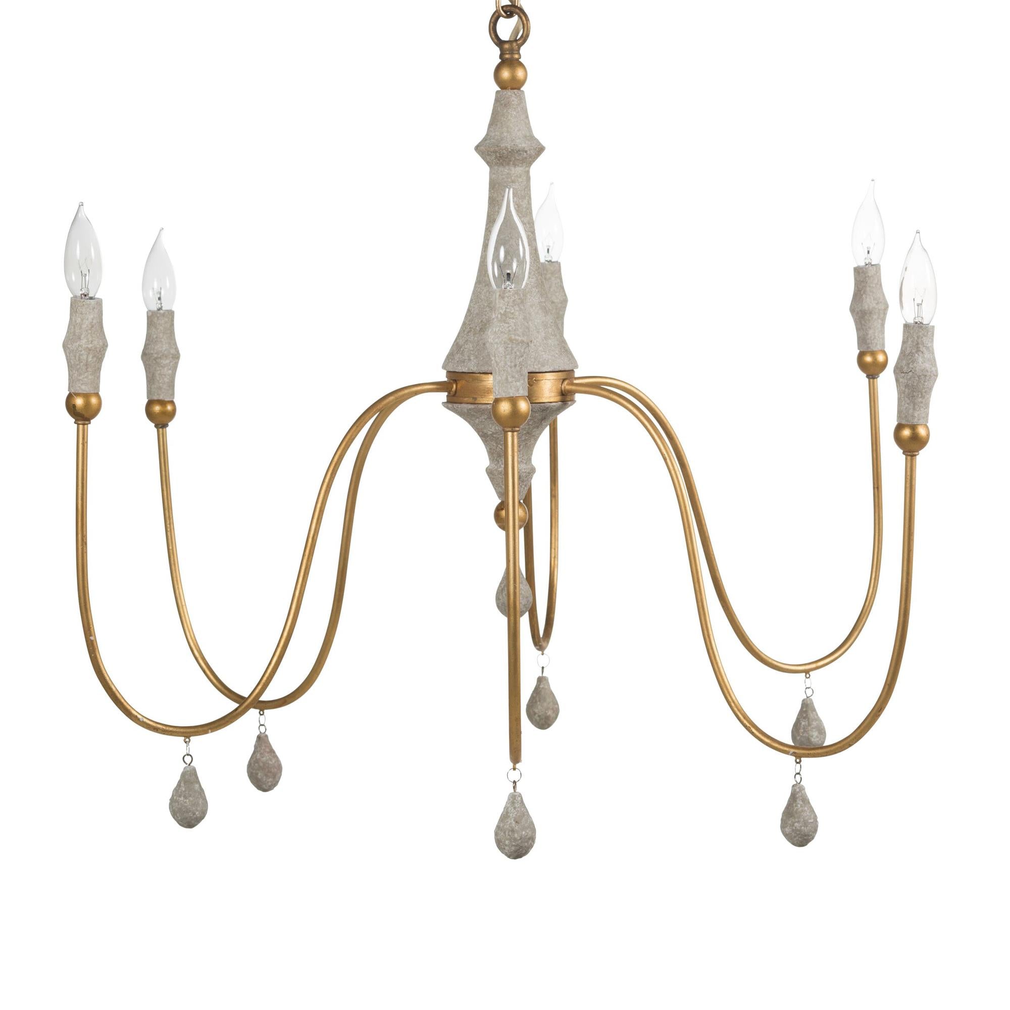 Arcad Vintage Industrial Wooden Chandelier - Letslighting