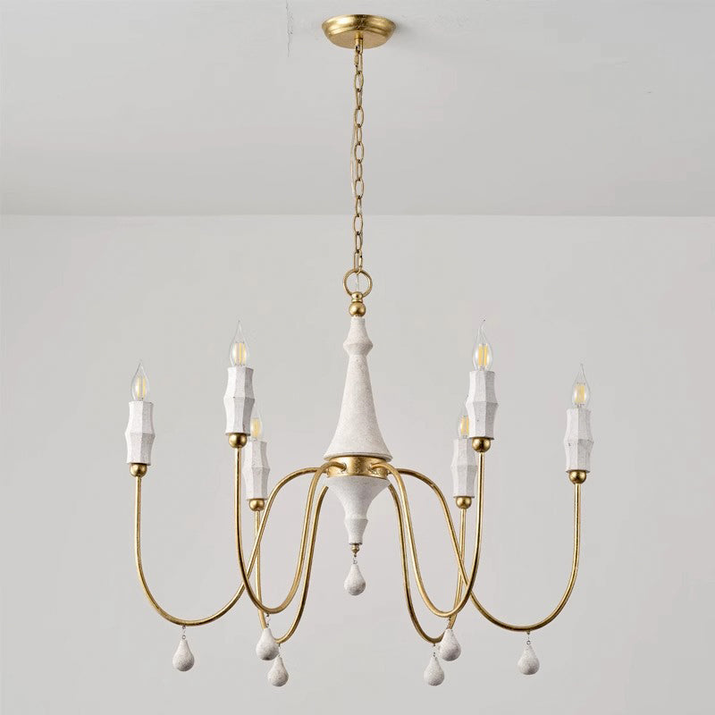 Arcad Vintage Industrial Wooden Chandelier - Letslighting