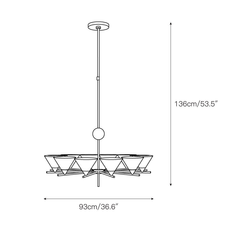Bloom Large Vintage Marble Chandelier - Letslighting