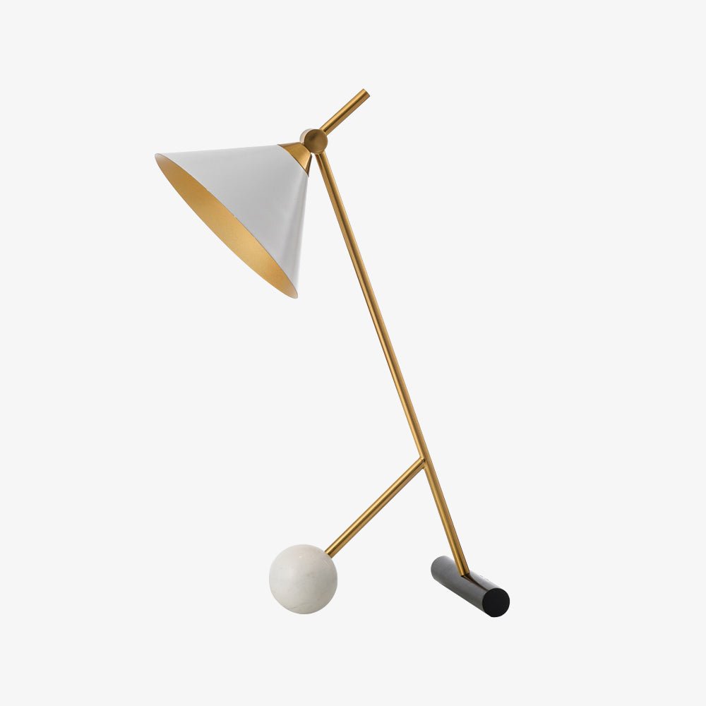 Zephyre Marble Geometric Table Lamp - Letslighting
