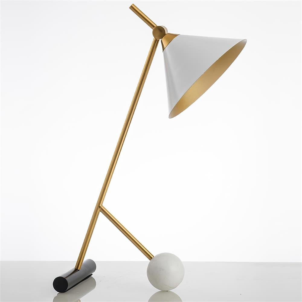 Zephyre Marble Geometric Table Lamp - Letslighting