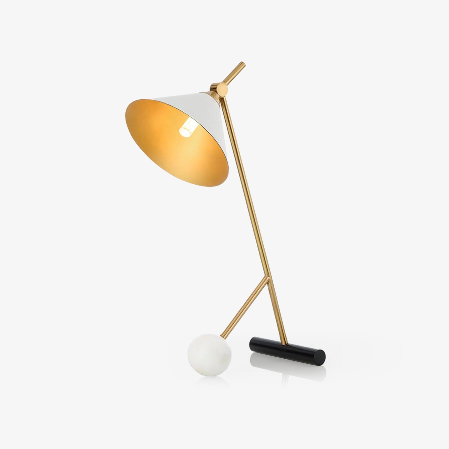 Zephyre Marble Geometric Table Lamp - Letslighting