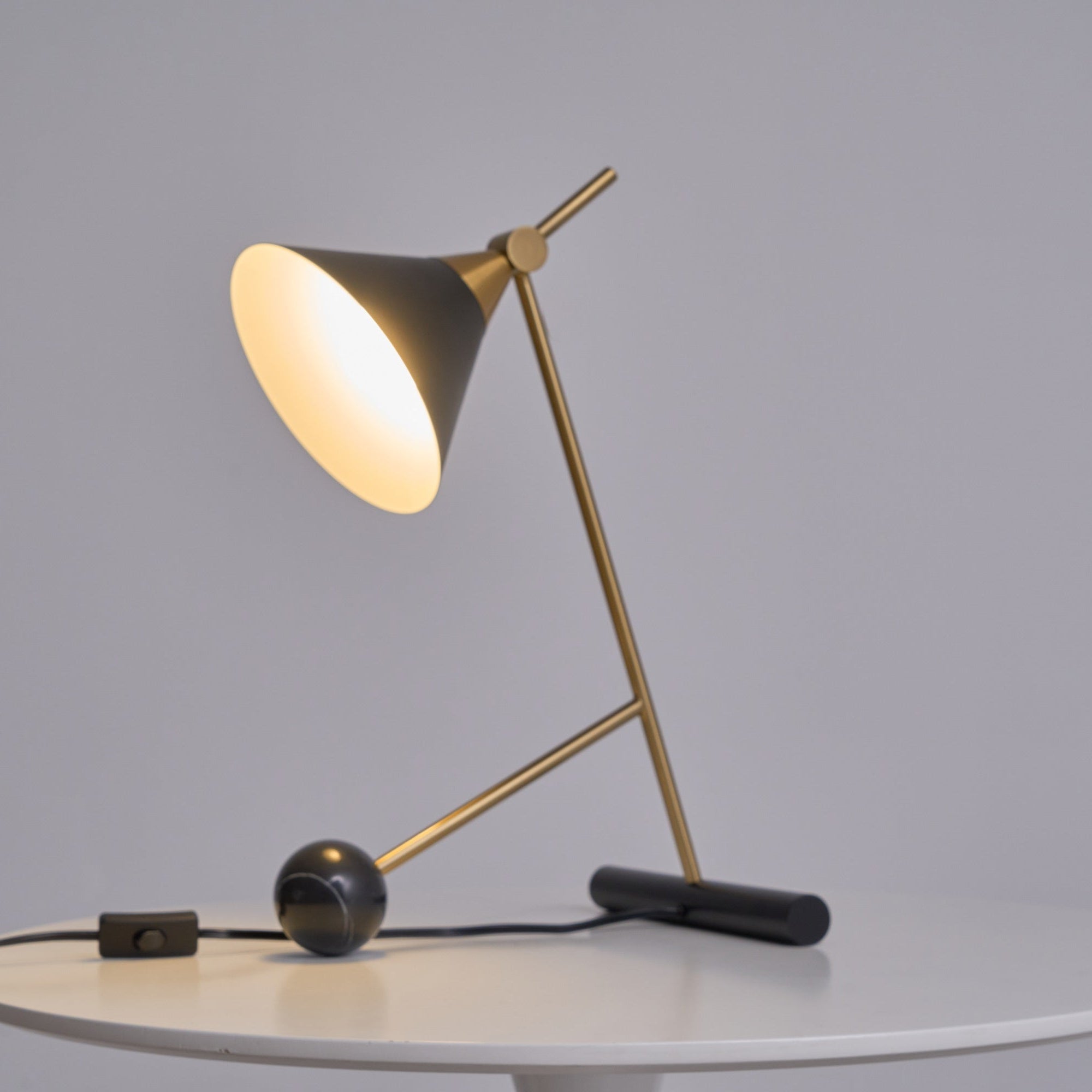 Zephyre Marble Geometric Table Lamp - Letslighting