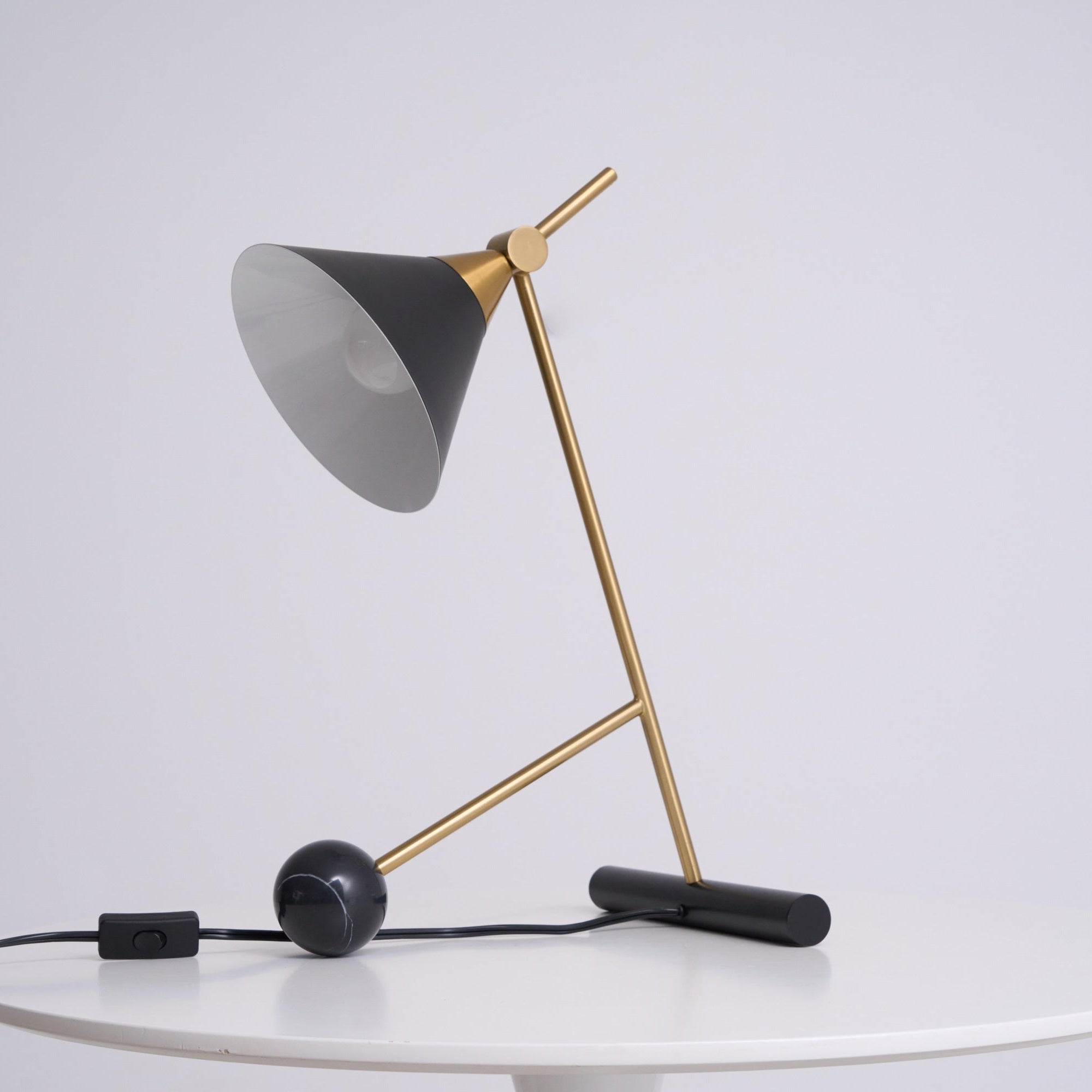 Zephyre Marble Geometric Table Lamp - Letslighting
