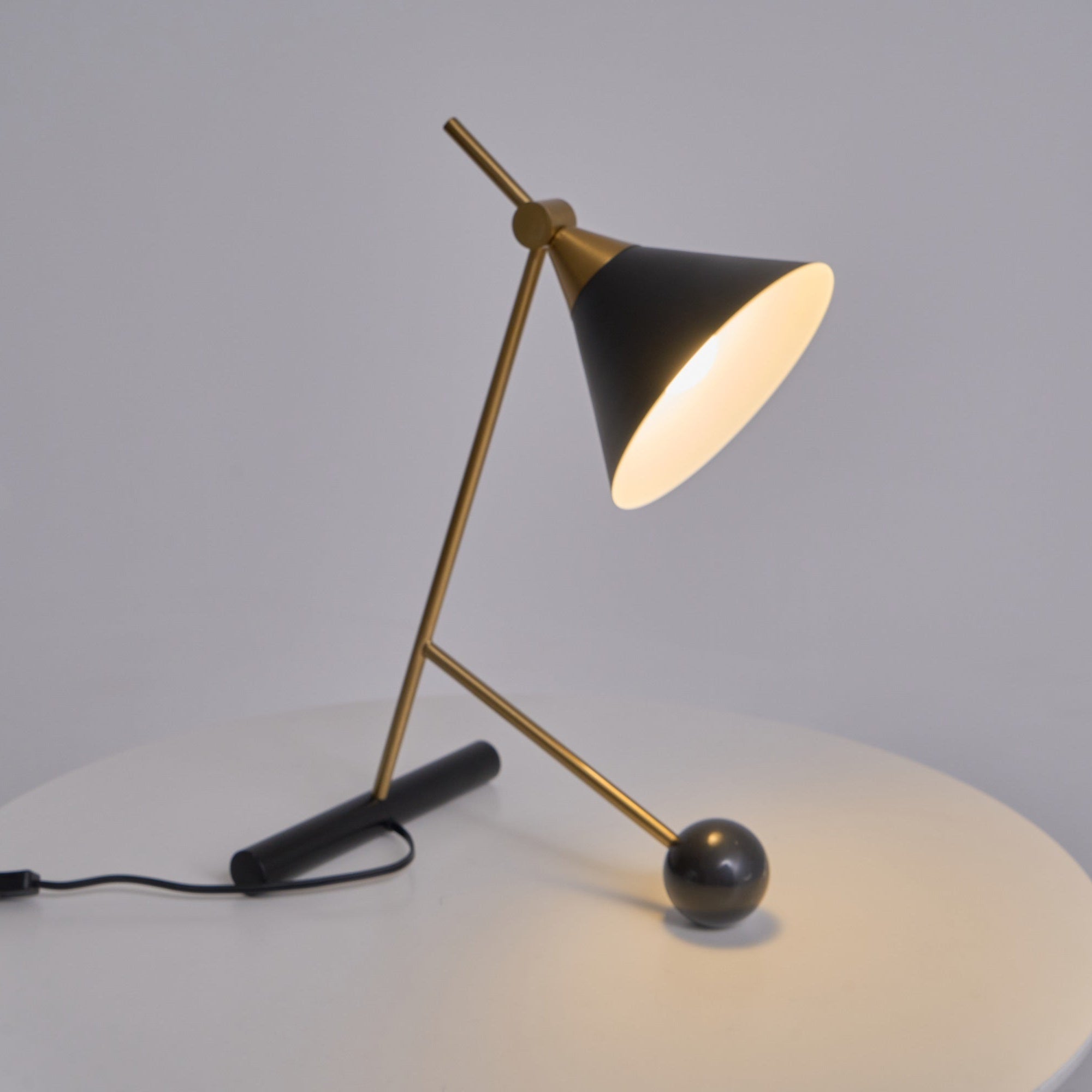 Zephyre Marble Geometric Table Lamp - Letslighting