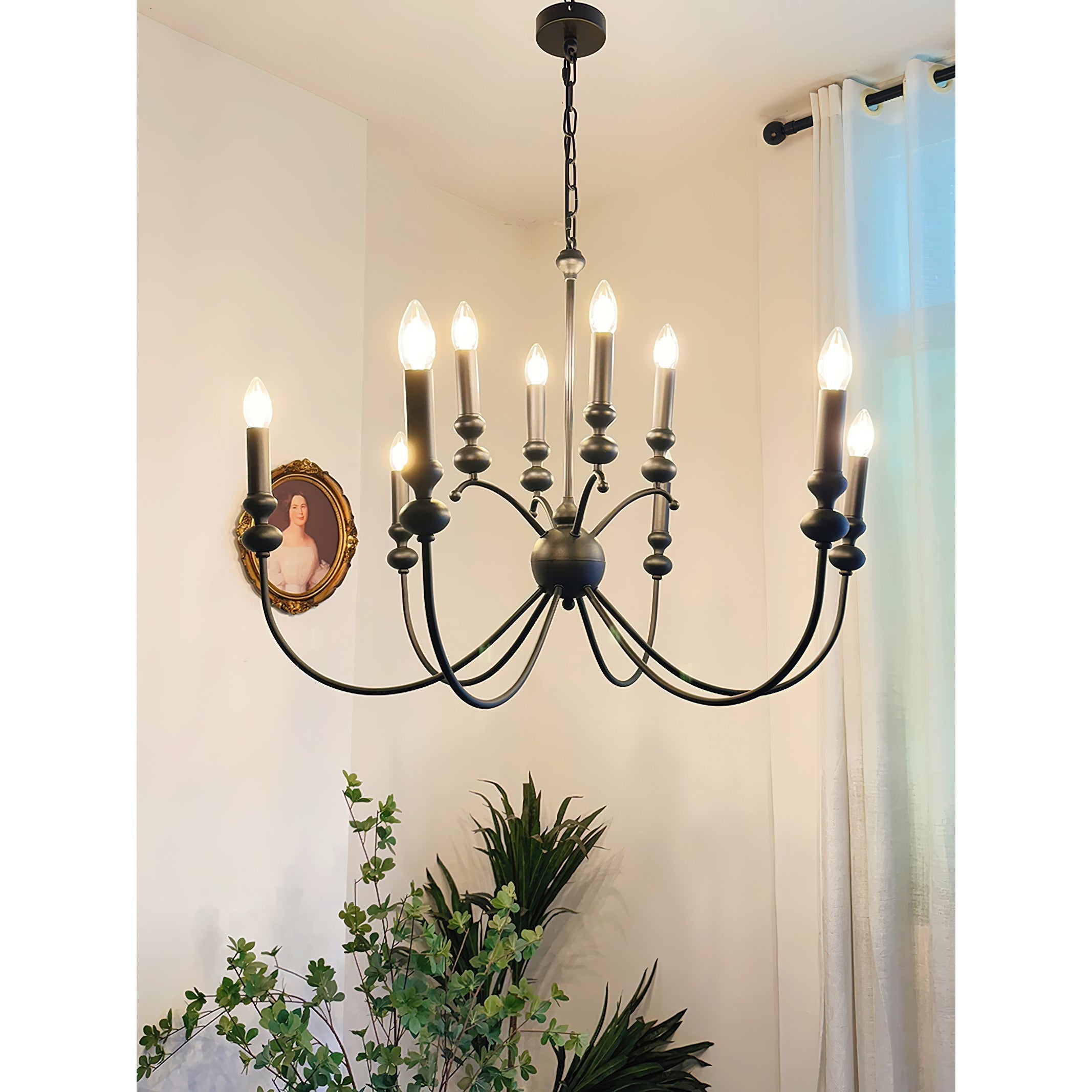 Crest Premium Vintage Industrial Black Chandelier - Letslighting