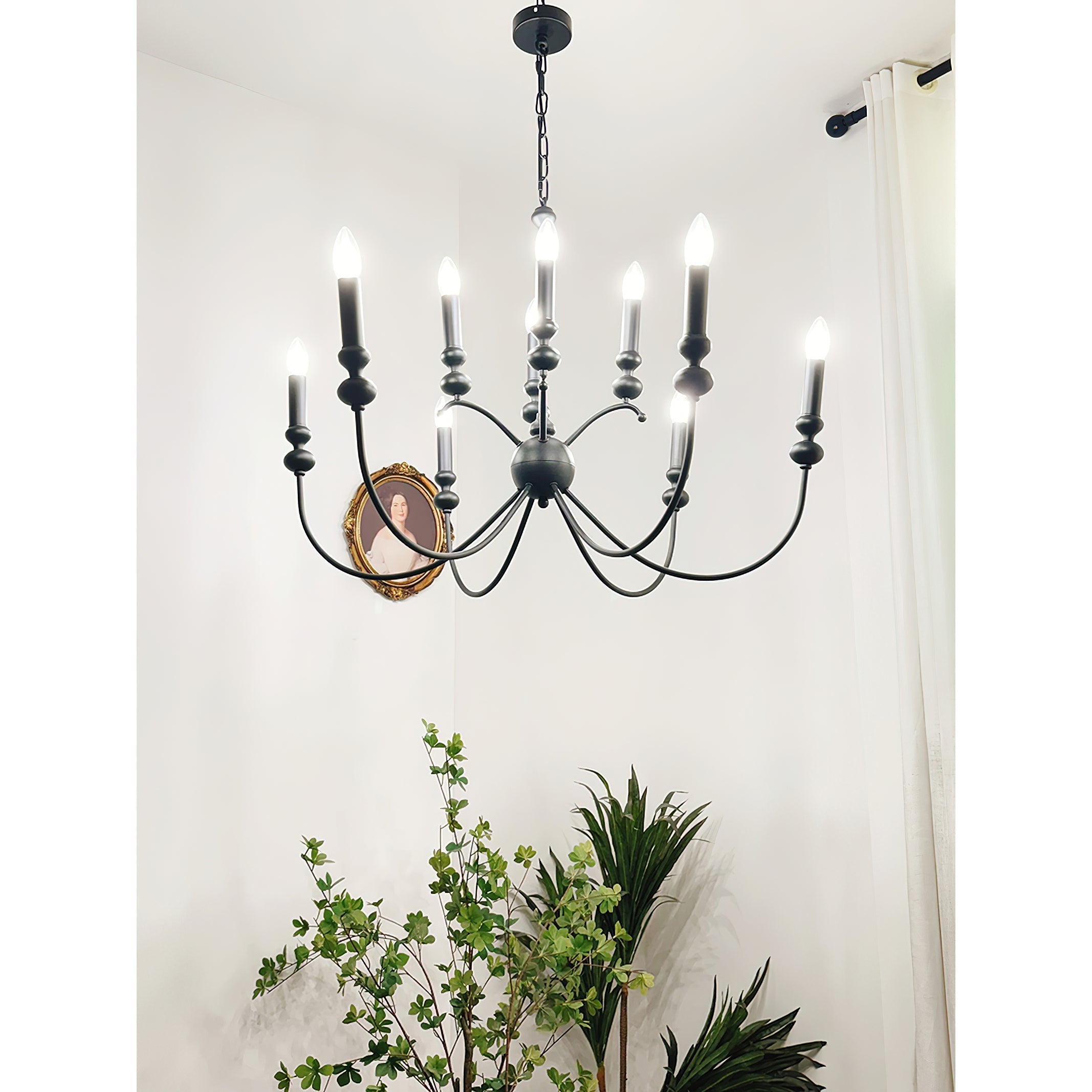 Crest Premium Vintage Industrial Black Chandelier - Letslighting