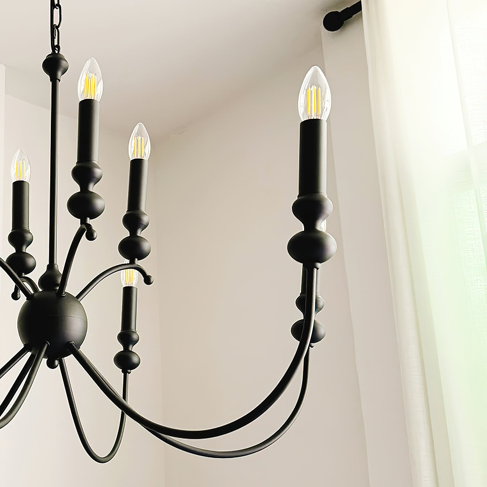 Crest Premium Vintage Industrial Black Chandelier - Letslighting