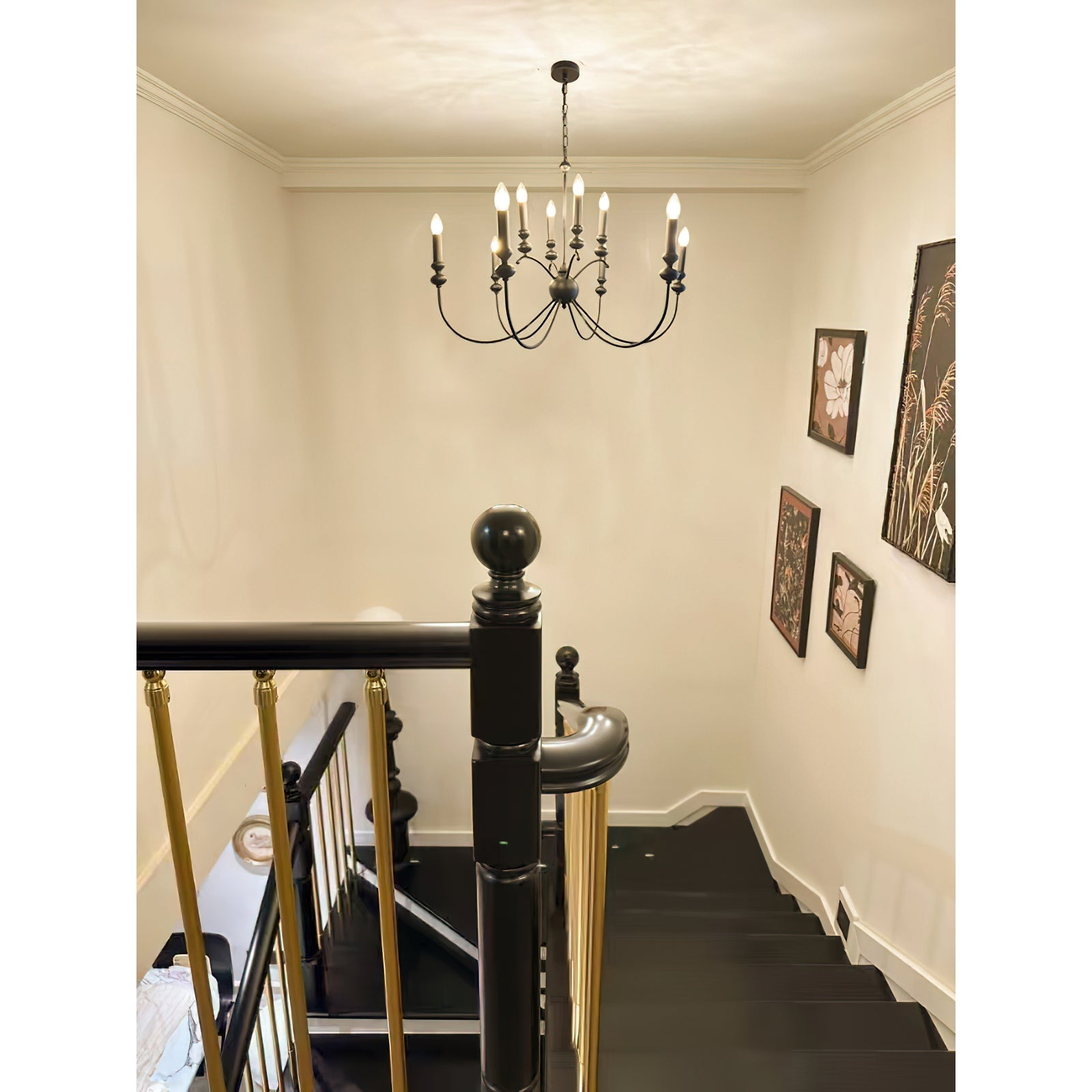 Crest Premium Vintage Industrial Black Chandelier - Letslighting