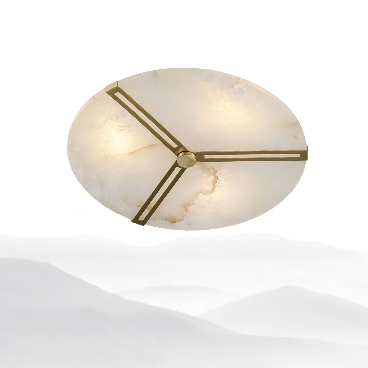Aveline Alabaster Flush Mount Ceiling Light