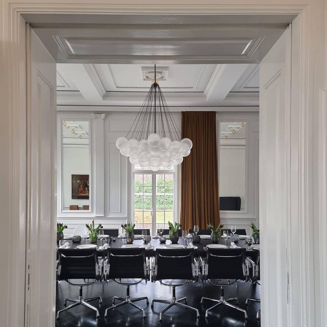 Lustra Chandelier Bubble Frosted Glass - Letslighting