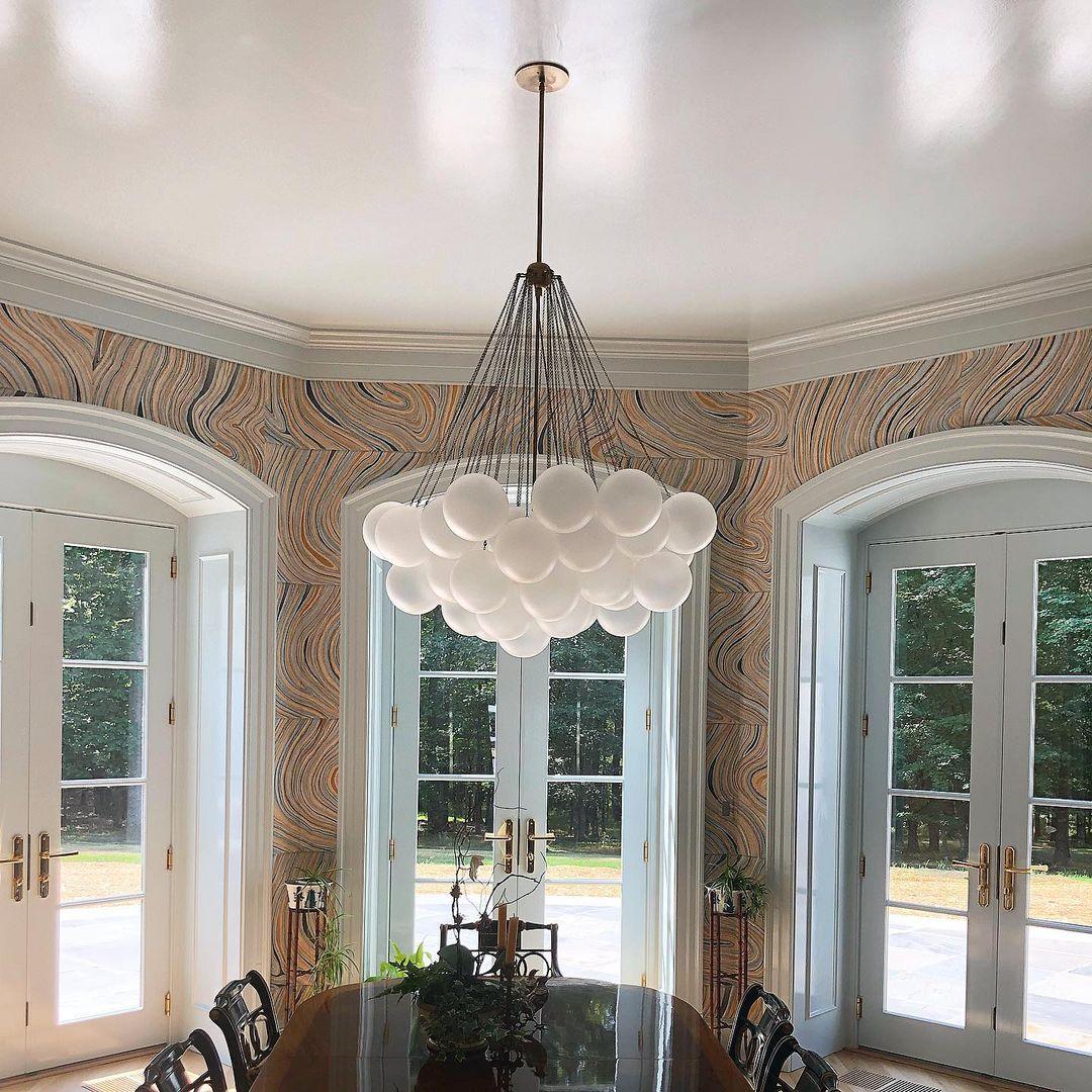 Valentina Glass Globe Pendant Light Bubble