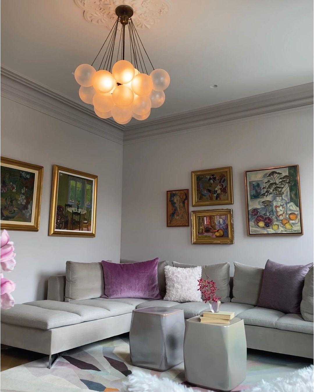 Lustra Chandelier Bubble Frosted Glass - Letslighting
