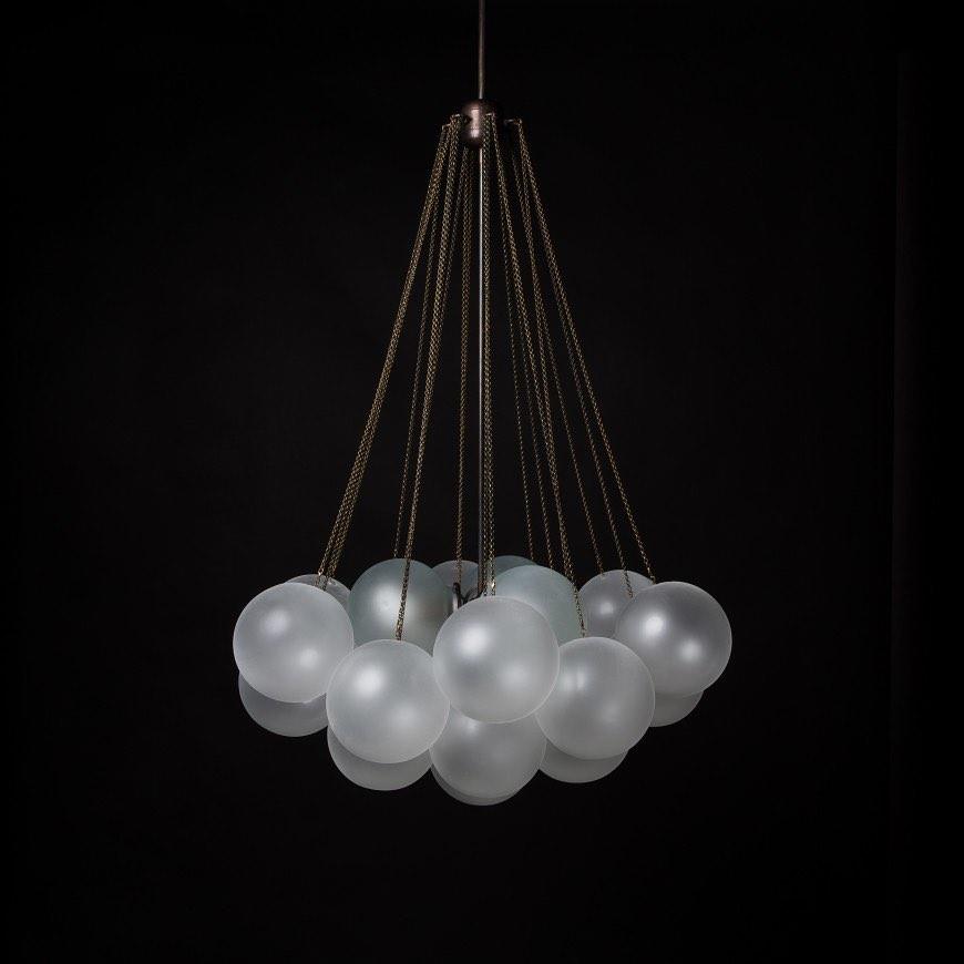Lustra Chandelier Bubble Frosted Glass - Letslighting