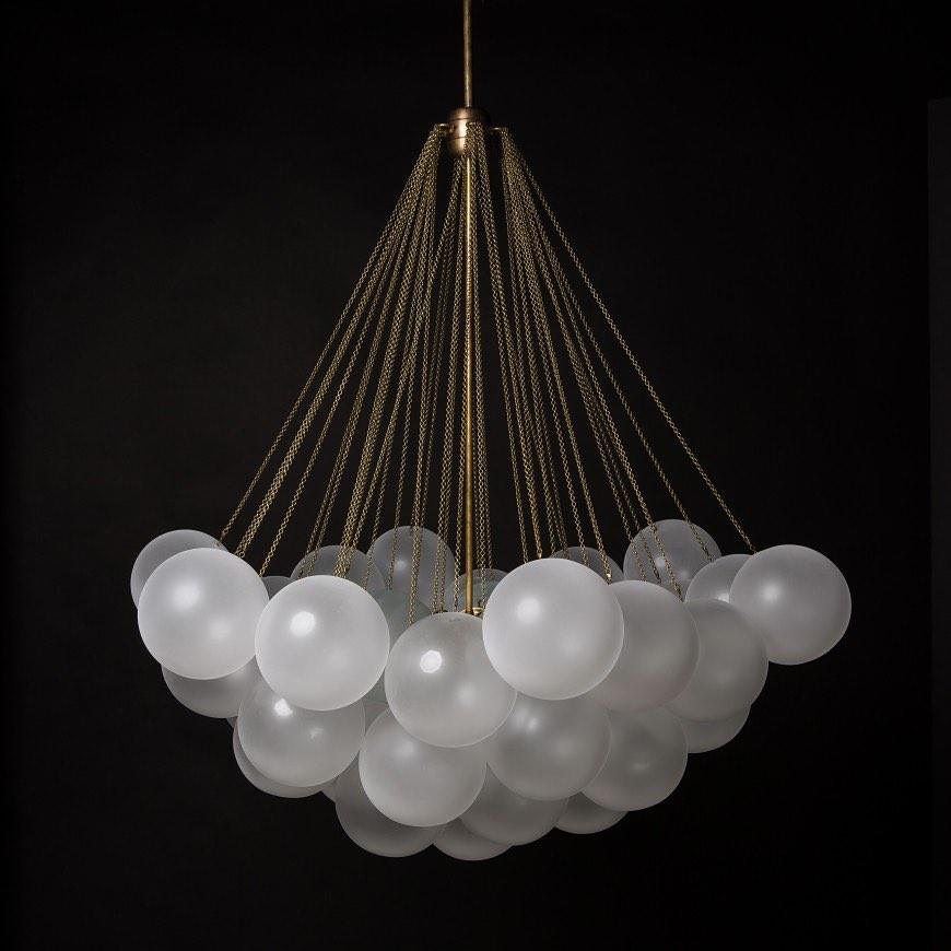 Valentina Glass Globe Pendant Light Bubble