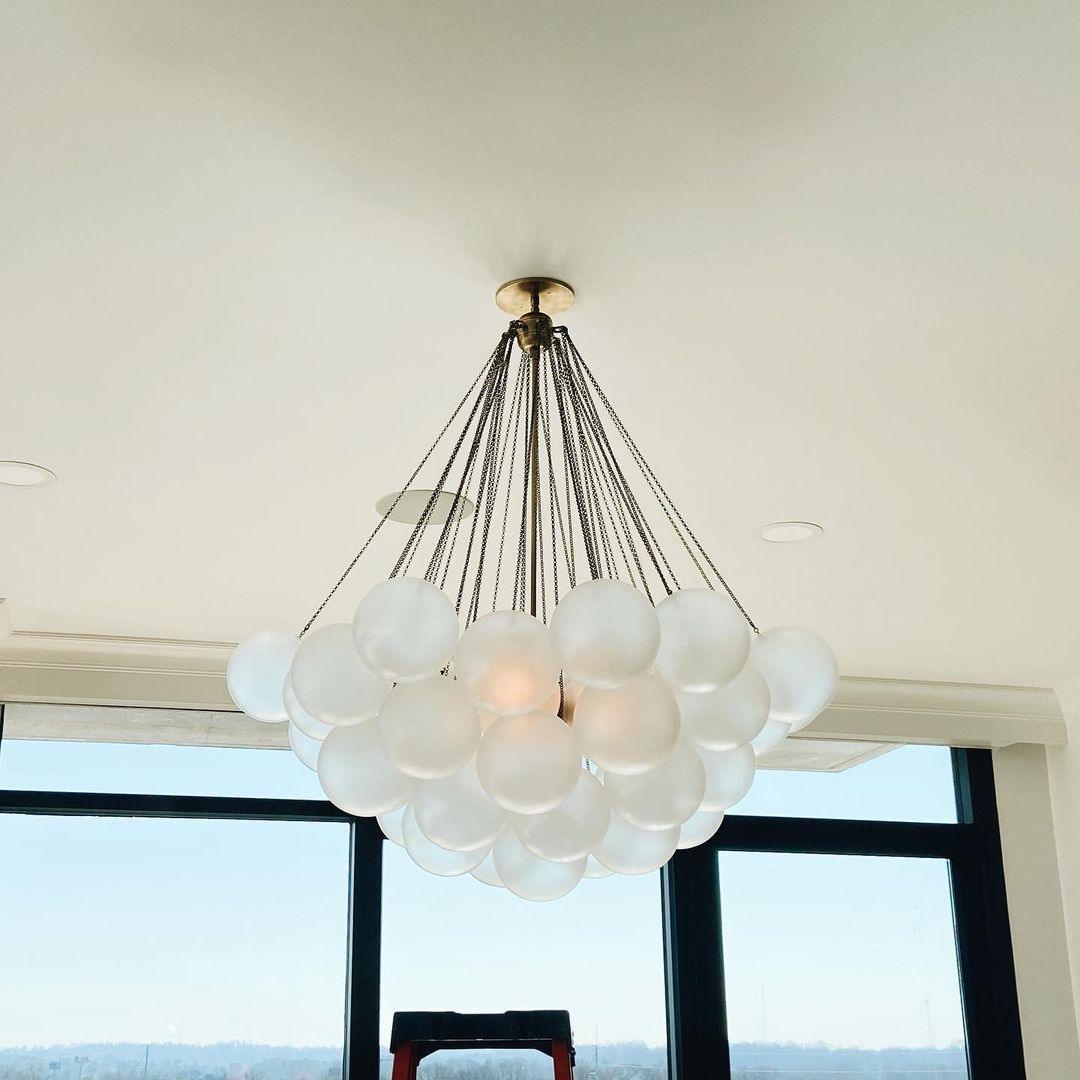 Valentina Glass Globe Pendant Light Bubble