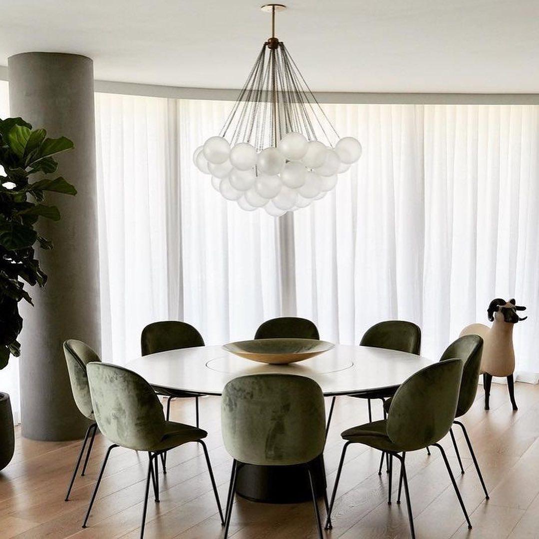 Lustra Chandelier Bubble Frosted Glass - Letslighting