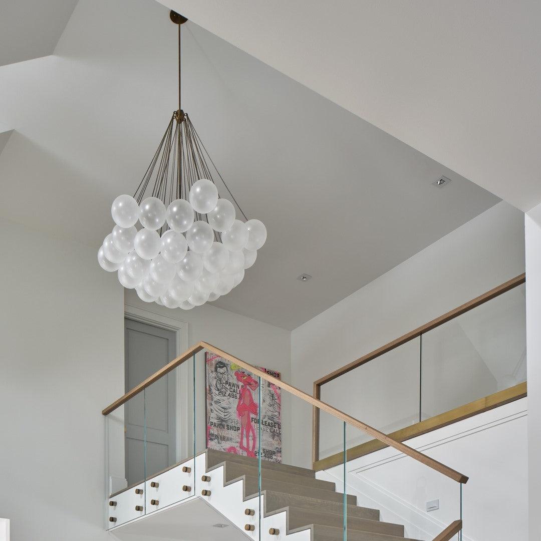 Lustra Chandelier Bubble Frosted Glass - Letslighting