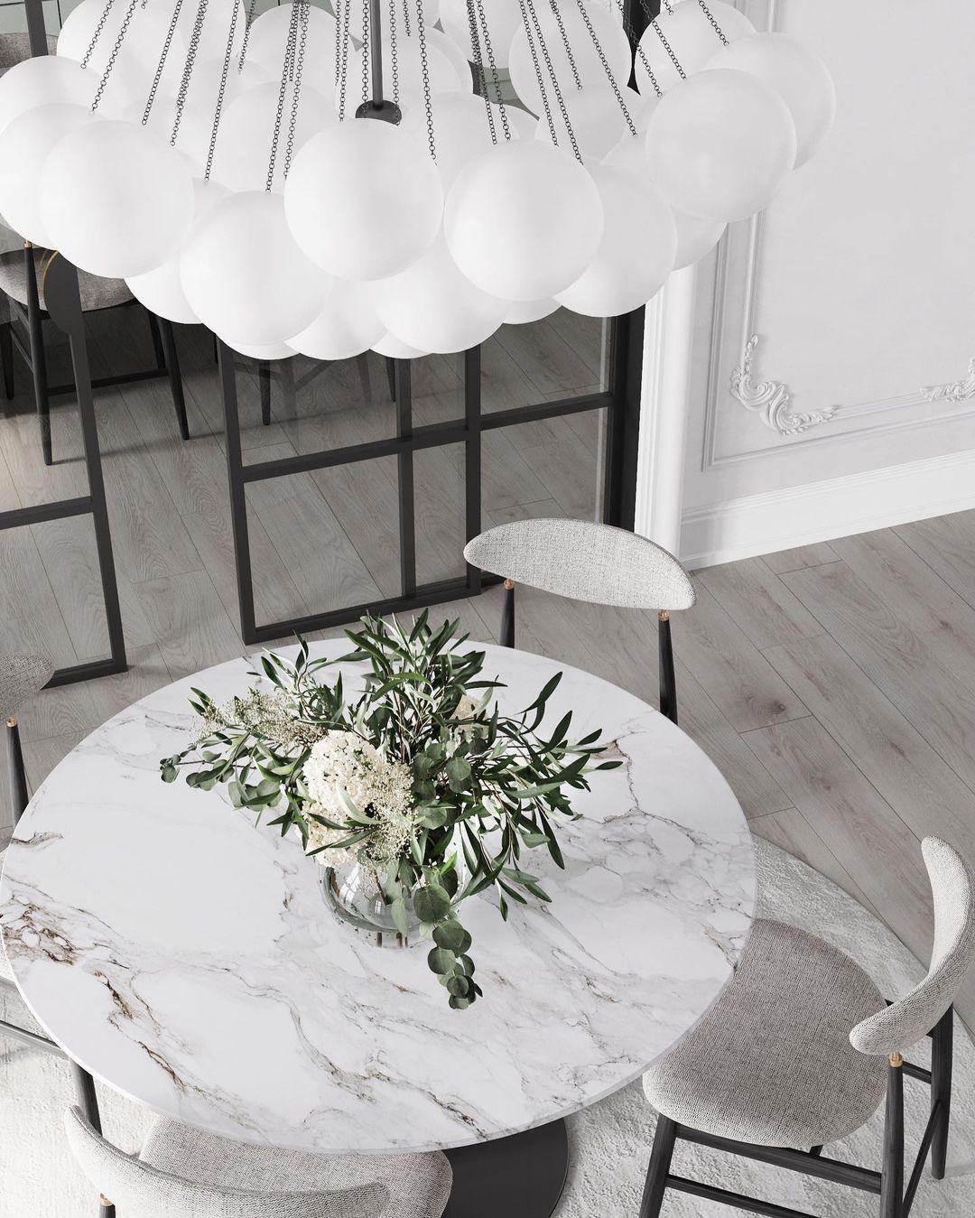 Lustra Chandelier Bubble Frosted Glass - Letslighting