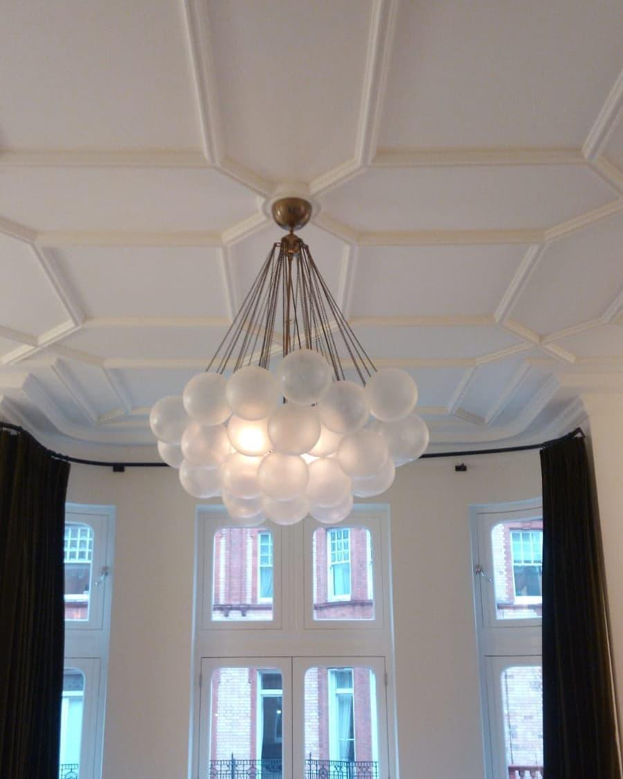 Lustra Chandelier Bubble Frosted Glass - Letslighting