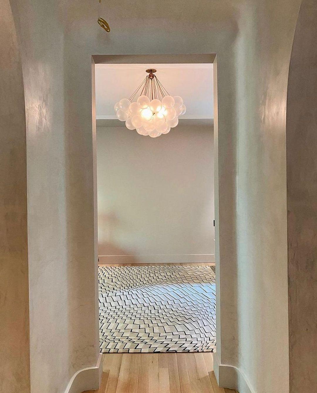 Lustra Chandelier Bubble Frosted Glass - Letslighting