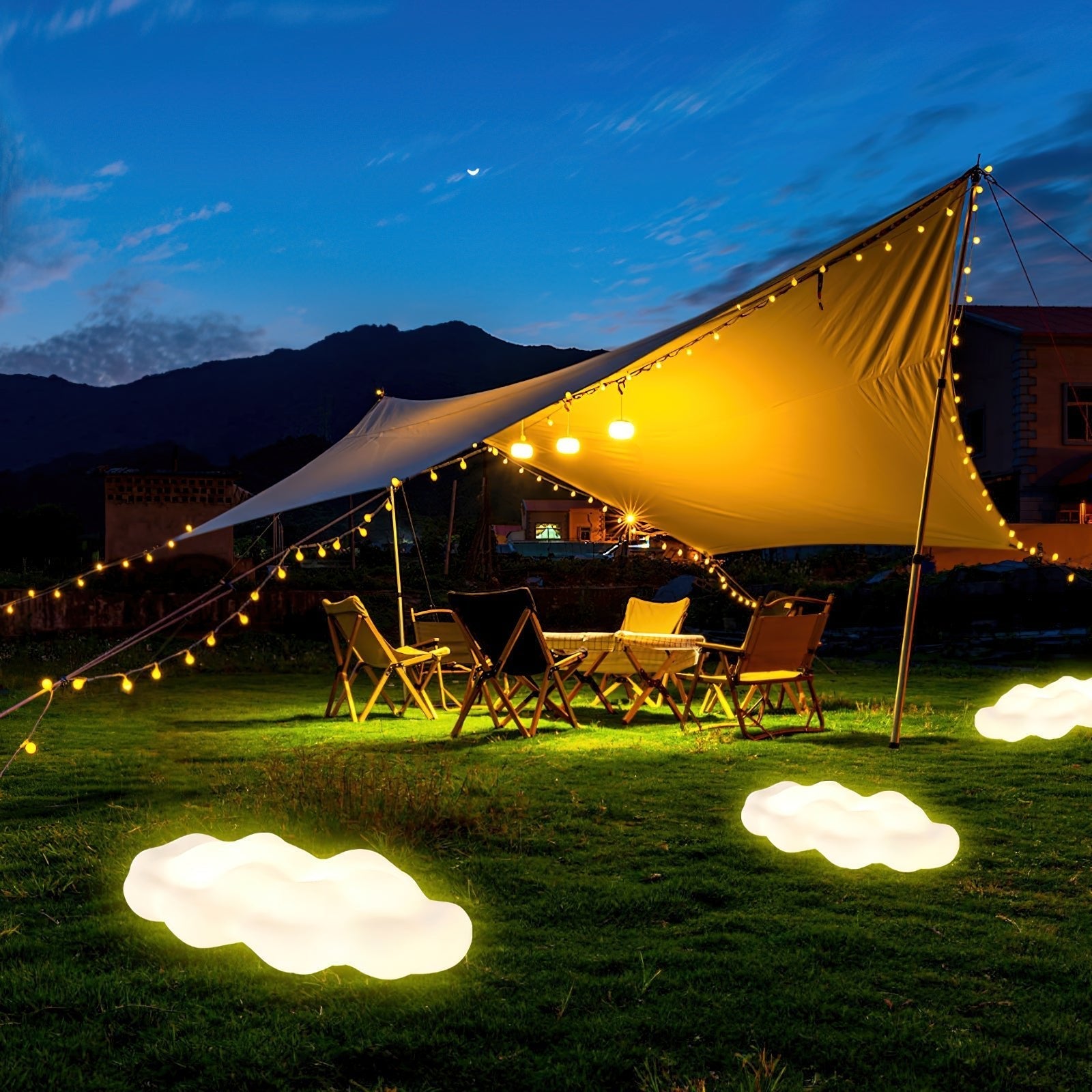 Ulphaion Elegance Cloud Outdoor Floor Light - Letslighting