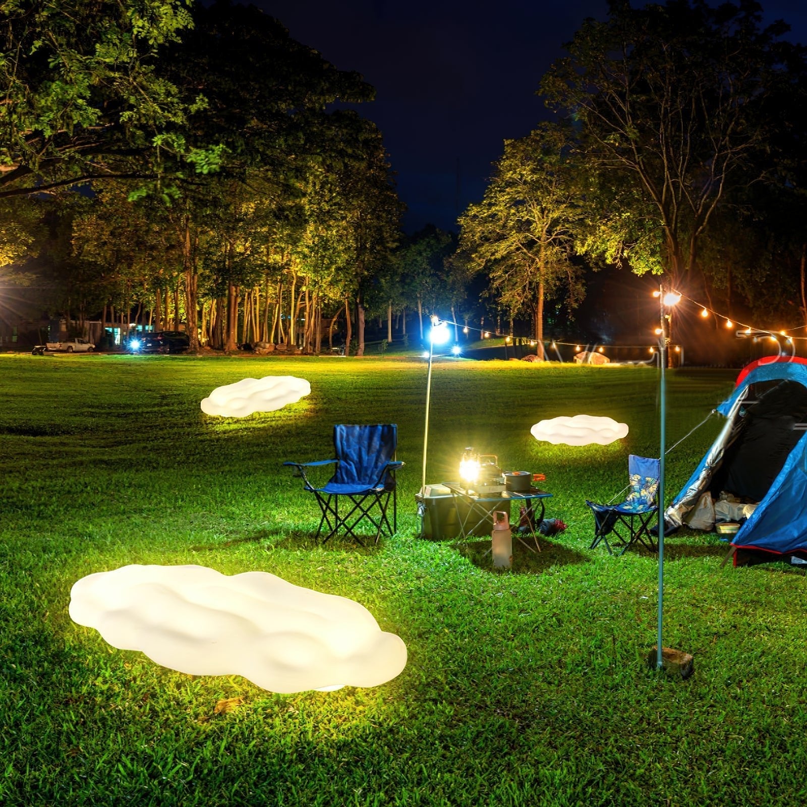 Ulphaion Elegance Cloud Outdoor Floor Light - Letslighting