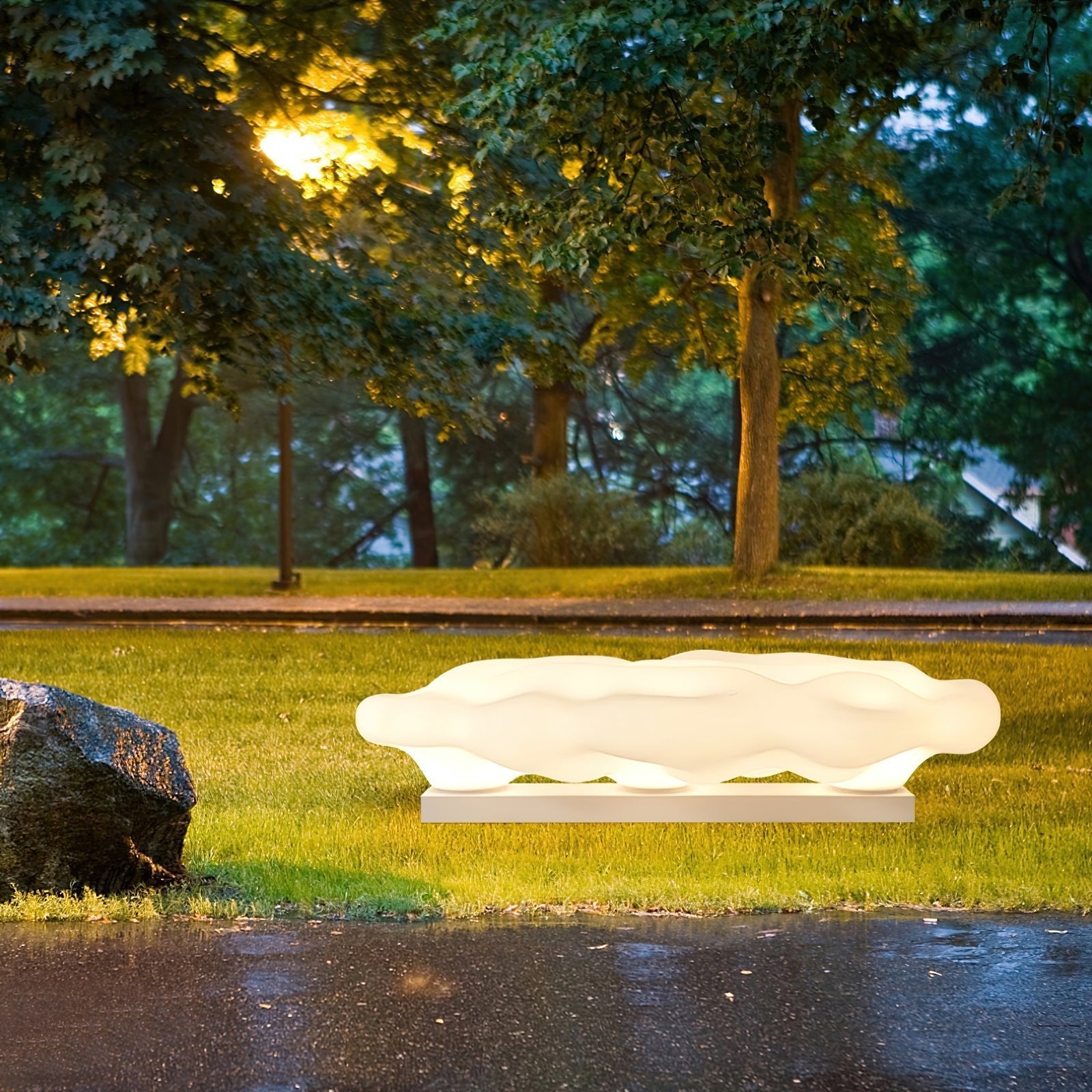 Ulphaion Elegance Cloud Outdoor Floor Light - Letslighting