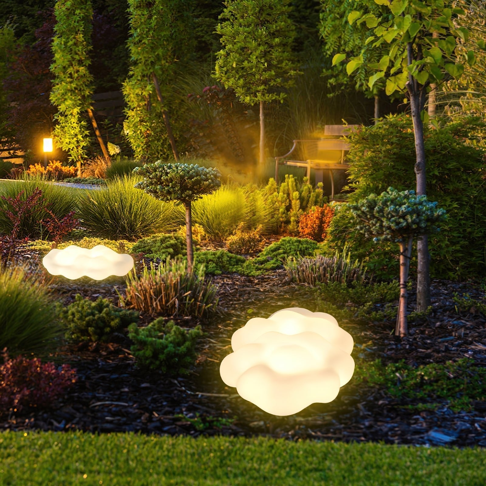 Ulphaion Elegance Cloud Outdoor Floor Light - Letslighting