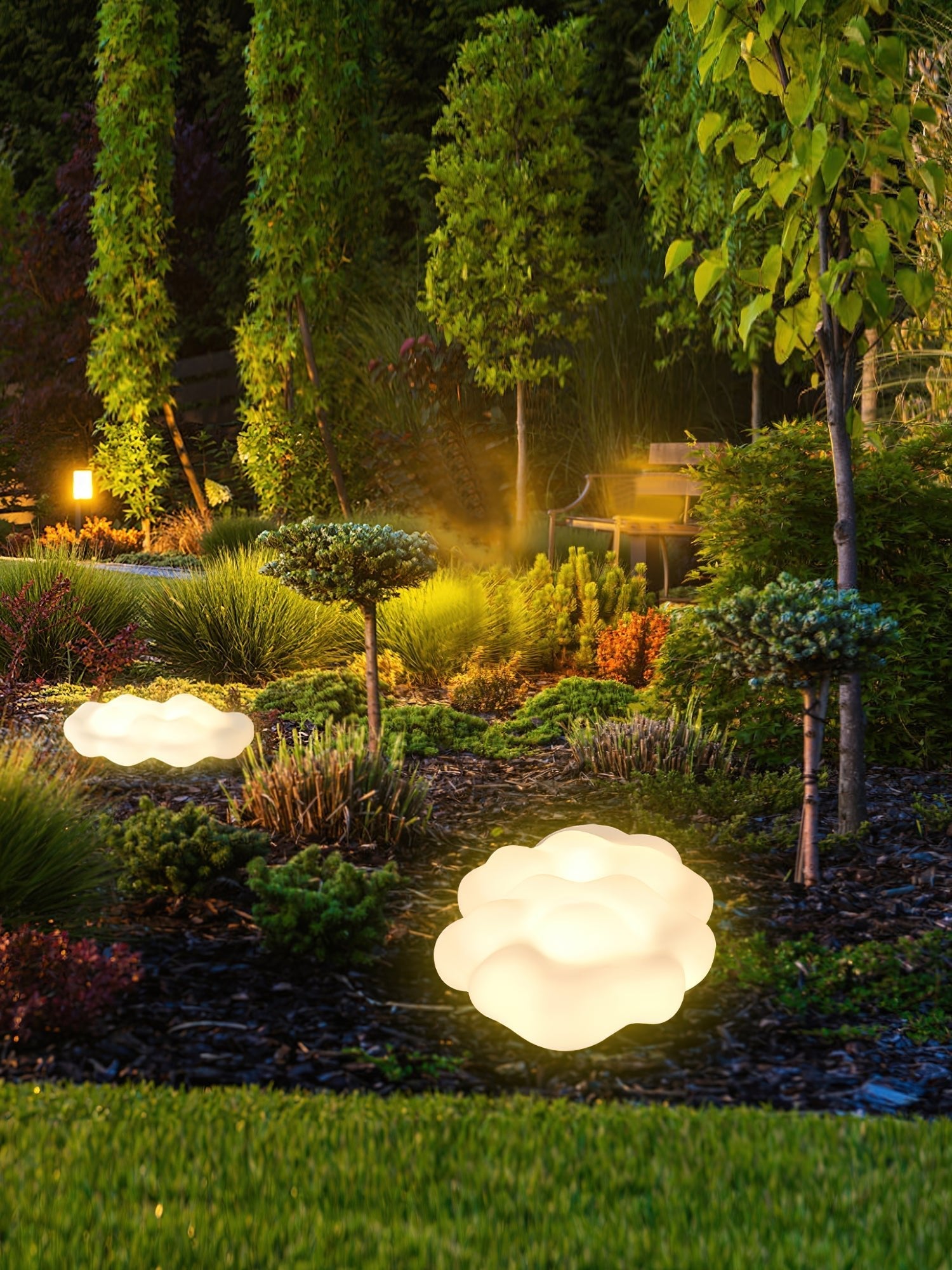 Ulphaion Elegance Cloud Outdoor Floor Light - Letslighting