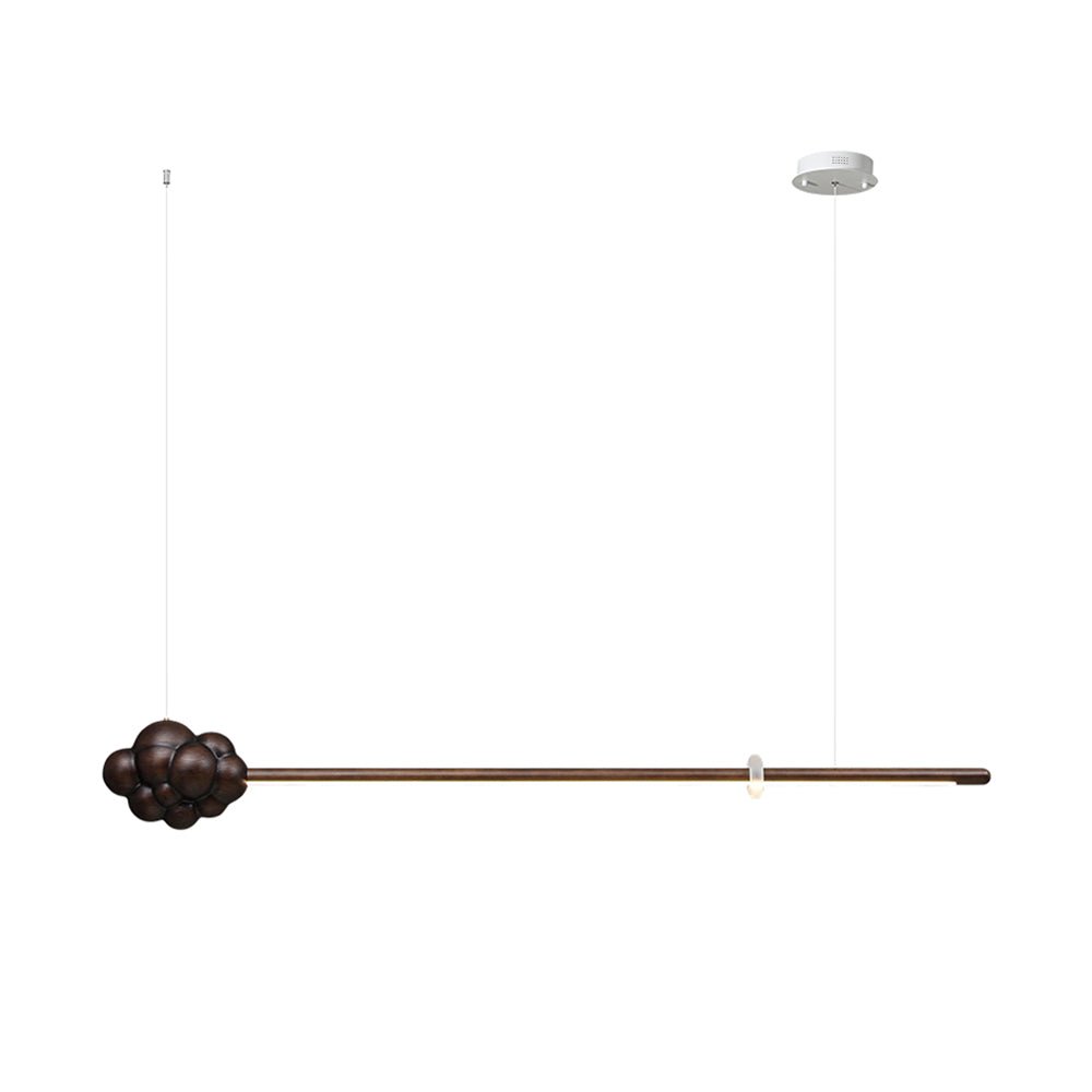Lustra Pendant Lamp Wood Stick Cloud Minimalist - Letslighting