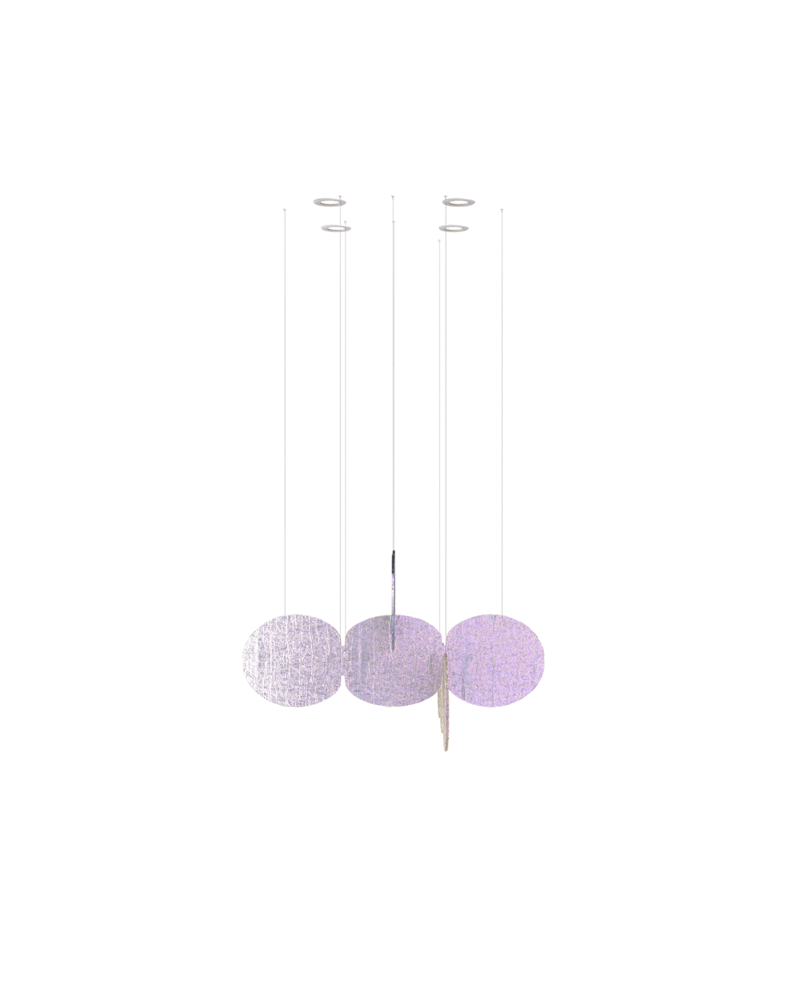 Clouds Iridescent Disc Chandelier - Letslighting