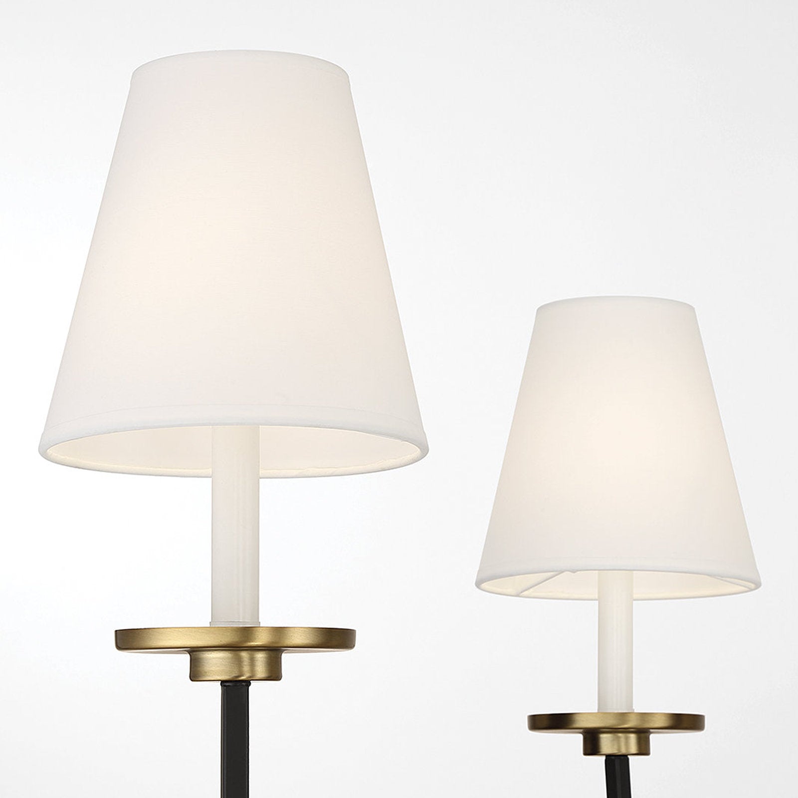 Flux Vintage Industrial Brass Fabric Chandelier - Letslighting